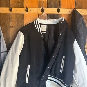 Altar'd State Black and White Varsity Jacket